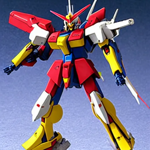 Image similar to gundam model bandai box art