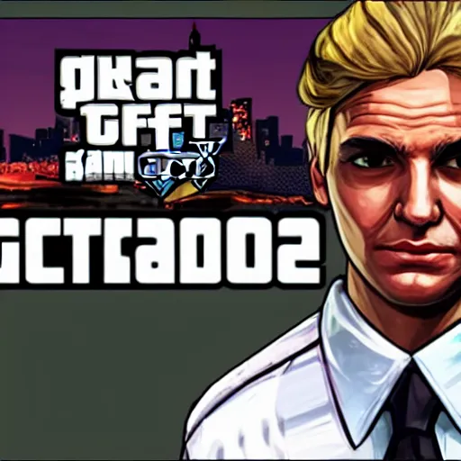 Image similar to XQC as a GTA character in a loading screen