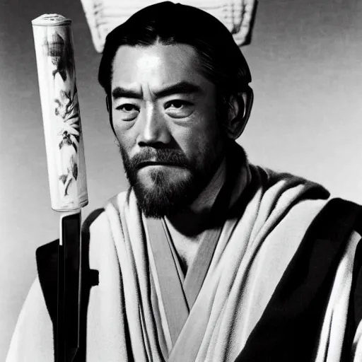 Image similar to toshiro mifune as obi - wan kenobi