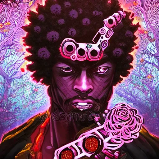 Afro from Afro Samurai by Gio U on Dribbble