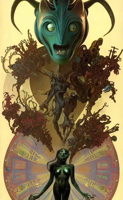 Image similar to exquisite imaginative alien creature poster art, humanoid, movie art, by lucusfilm, weta studio, alphonso mucha, james jean, frank frazetta, 8 k, denoised