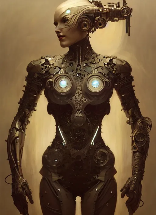 Image similar to organic cyborg, ninja, diffuse lighting, fantasy, intricate, elegant, highly detailed, lifelike, photorealistic, digital painting, artstation, illustration, concept art, smooth, sharp focus, art by John Collier and Albert Aublet and Krenz Cushart and Artem Demura and Alphonse Mucha