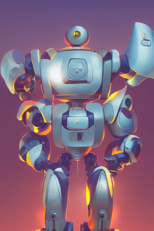 Image similar to metabots medabots medarotto medarot robot minimalist comics, behance hd by jesper ejsing, by rhads, makoto shinkai and lois van baarle, ilya kuvshinov, rossdraws global illumination ray tracing hdr radiating a glowing aura