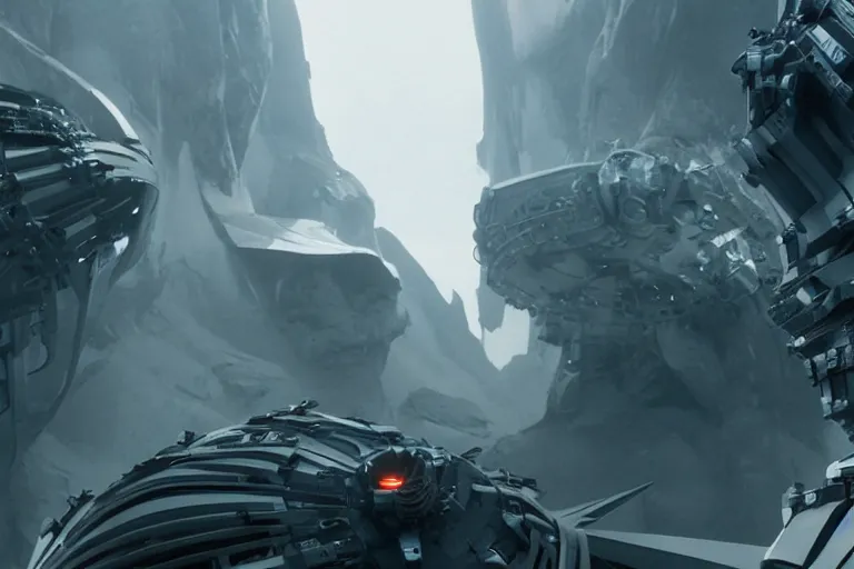 Image similar to vfx movie scene futuristic pathfinder closeup by emmanuel lubezki