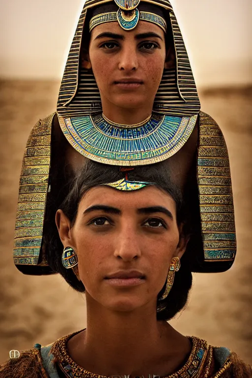 Image similar to A portrait of egyptian princess, national geographic photo