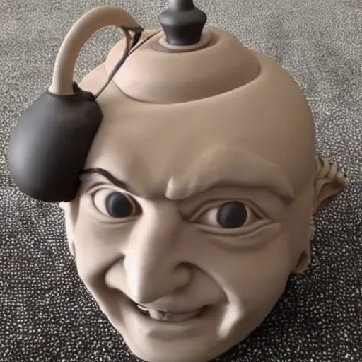 a beautiful kettle in shape of Harry Potter's head, Stable Diffusion