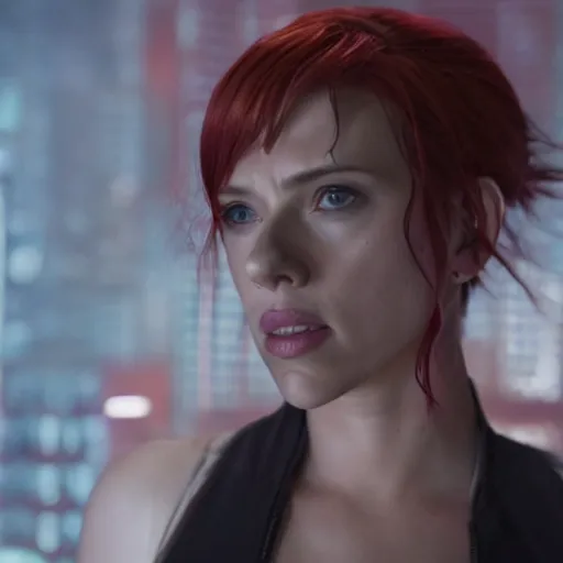 Image similar to a still of Scarlett Johansson in Ghost in the Shell (2017)