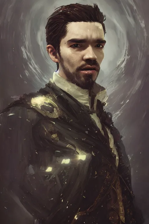 Prompt: a fancy portrait of jacksepticeye by Greg Rutkowski, Sung Choi, Mitchell Mohrhauser, Maciej Kuciara, Johnson Ting, Maxim Verehin, Peter Konig, Bloodborne, macro lens, 35mm, 8k photorealistic, cinematic lighting, HD, high details, atmospheric,