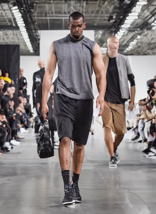 Image similar to hyperrealistic and heavy detailed air jordan runway show of homer simpson, leica sl 2 5 0 mm, vivid color, high quality, high textured, real life