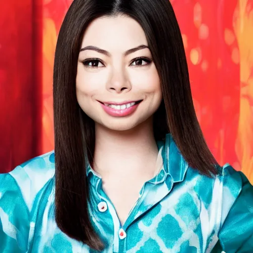 Image similar to Miranda Cosgrove as Meilin Lee in disney turning red live action, 8k full HD photo, cinematic lighting, anatomically correct, oscar award winning, action filled, correct eye placement,