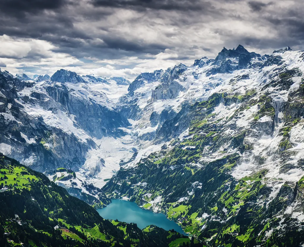 Image similar to 8K Photograph of Switzerland Landscape