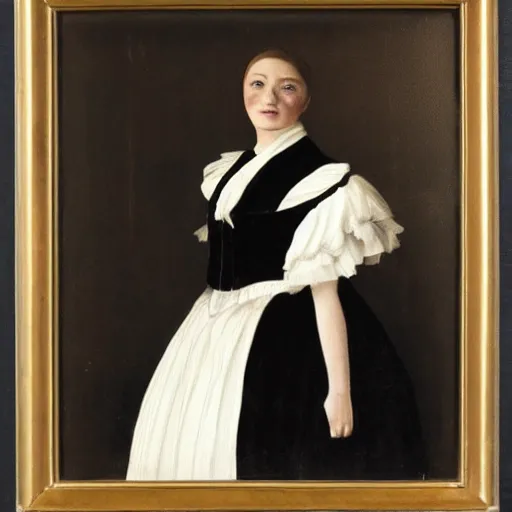 Prompt: photo of a french lawyer wearing a french black court dress, contemporary, color, award - winning, realistic