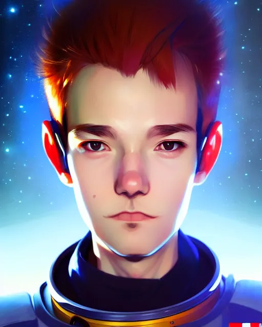 Prompt: portrait Anime space cadet John Albert anime cute-fine-face, pretty face, realistic shaded Perfect face, fine details. Anime. realistic shaded lighting by Ilya Kuvshinov Giuseppe Dangelico Pino and Michael Garmash and Rob Rey, IAMAG premiere, aaaa achievement collection, elegant freckles, fabulous