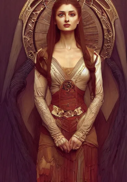 Image similar to sansa mummy, intricate, elegant, highly detailed, digital painting, artstation, concept art, smooth, sharp focus, illustration, art by artgerm and greg rutkowski and alphonse mucha and william - adolphe bouguereau