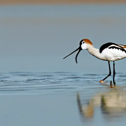 Image similar to pied avocet playing chess