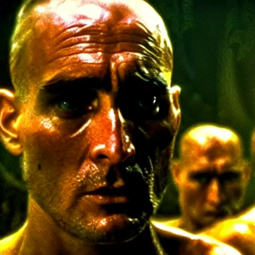 Prompt: a still from the movie Apocalypse now, cinematic lighting, gritty, detailed faces