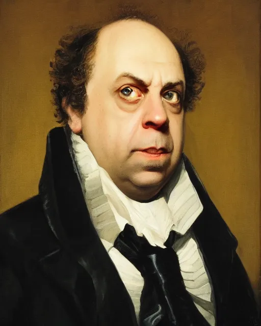 Image similar to upper body portrait of paul giamatti! as united states president james monroe, 1 8 2 0, paul giamatti, official portrait, oil on canvas by anton otto fischer, trending on artstation