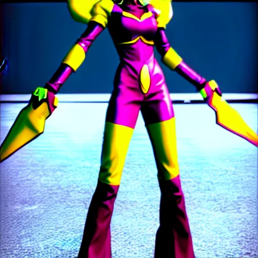 Prompt: sophia from shin megami tensei v as boomerang kuwanger, very detailed, unreal engine, psx graphics, 3 5 mm still photo