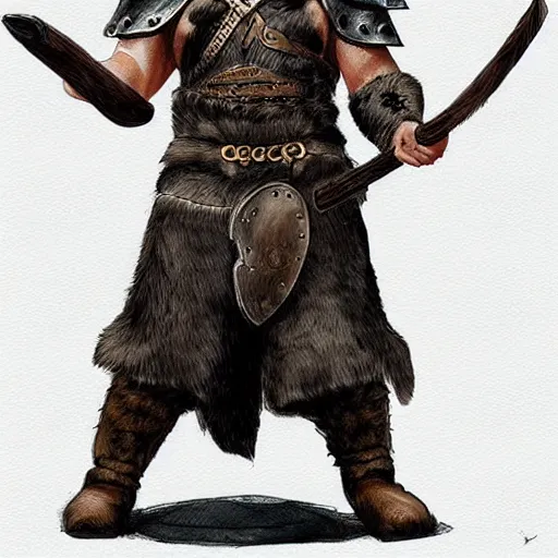 Prompt: rottweiler dressed as a Viking Warrior, drawing, concept art