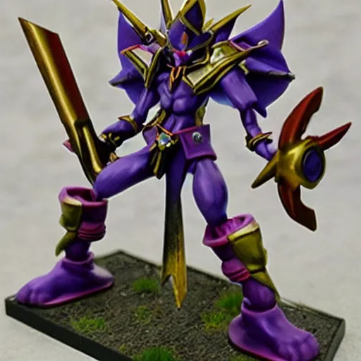 Image similar to yugioh as warhammer tabletop figurines