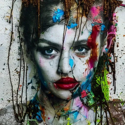 Prompt: photo of young woman by artur bordalo