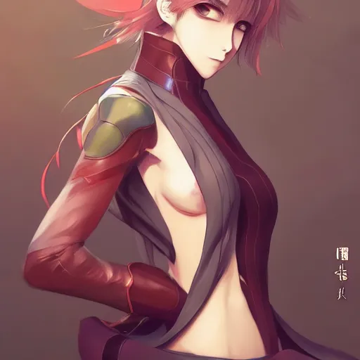 Prompt: beautiful anime art of an androgynous character by WLOP, rossdraws, Logan Cure, Mingchen Shen, BangkuART, sakimichan, yan gisuka, JeonSeok Lee, zeronis, Chengwei Pan on artstation