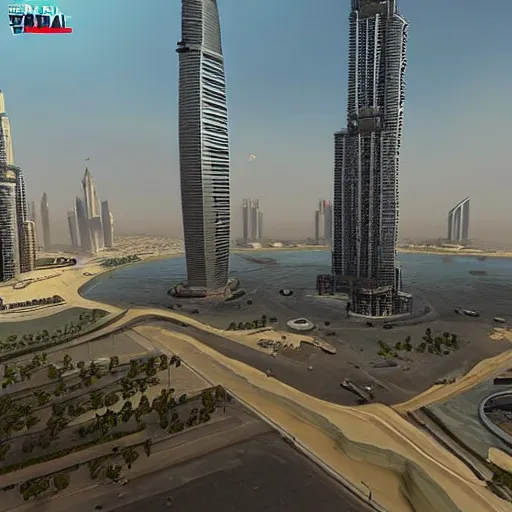 Image similar to gta : dubai, unreal engine