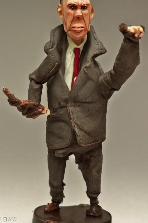 Image similar to mugwump president action figure, product photography, vintage, collectible