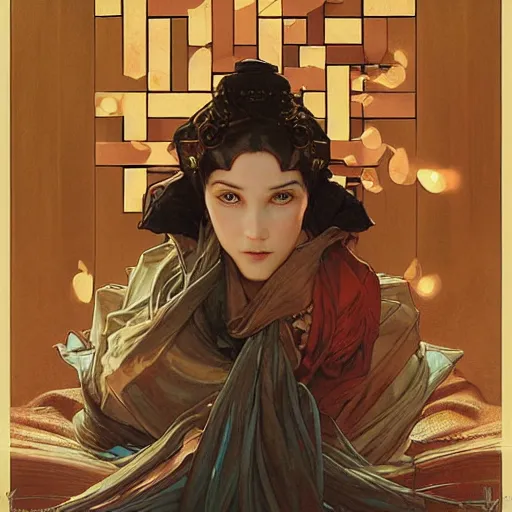 Prompt: movie poster, oiled magic cube, by tsuyoshi nagano, greg rutkowski, artgerm, alphonse mucha