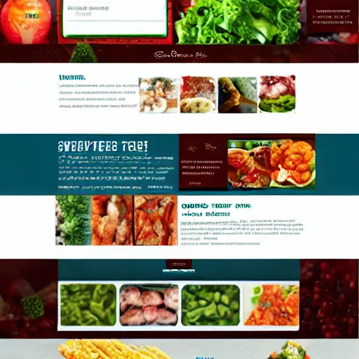 Image similar to design of frozen food website,responsive,simple,beautiful look and easy to read font,with hdd template