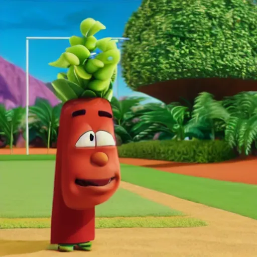 Prompt: still of lebron james as a character in veggietales, veggietales episode and style, 8 k, 4 k, high quality, hyperdetailed