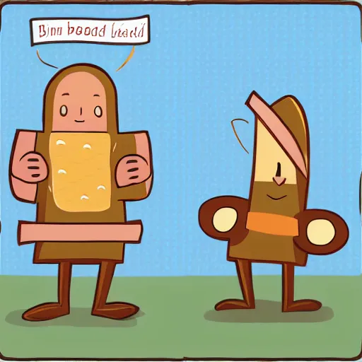 Image similar to ` bread toast ` character