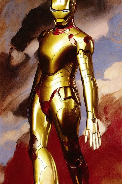 Image similar to elegant romantic portrait photo of natalie portman as iron man, shiny metal iron man armor, by greg manchess, mucha, william adolphe bouguereau, john singer sargent, sorolla, winslow homer, dean cornwell, james gurney, kilin eng, ilya repin,