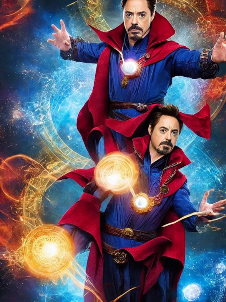 Image similar to Robert Downey Jr as Doctor Strange