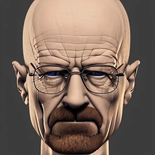 Image similar to just sold this 3 d model to a client. 3 d model of walter white. fully rigged, good topology