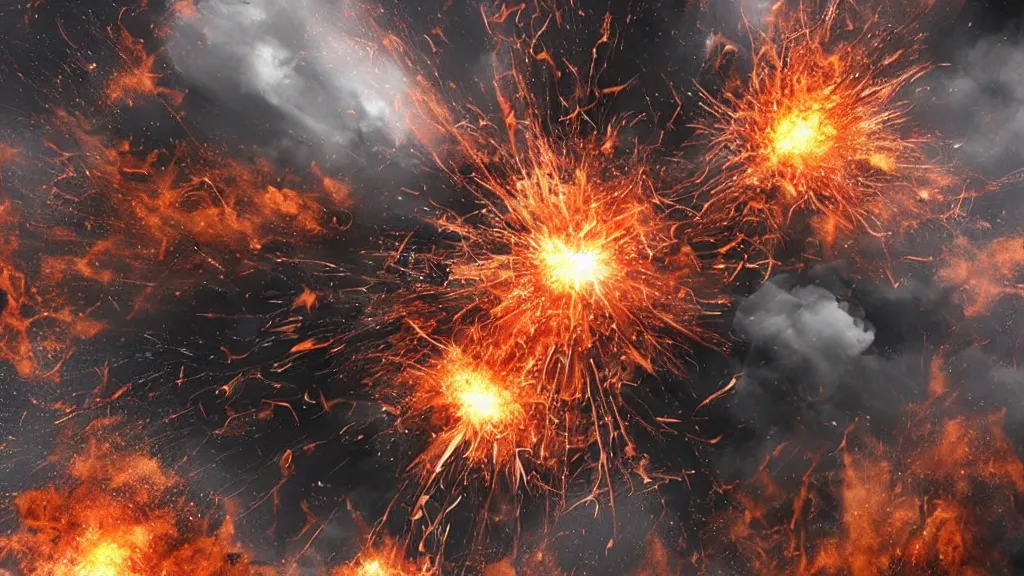 Image similar to exploding explosion