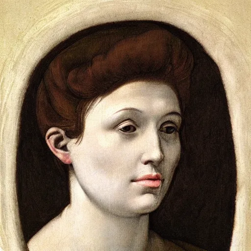 Prompt: Female Portrait, by Michelangelo.