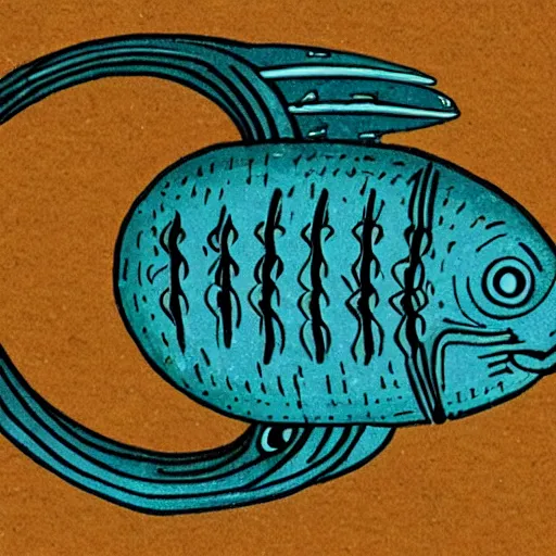 Image similar to alien fish