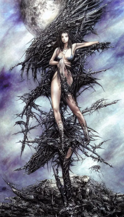 Prompt: the end of the world, by luis royo,