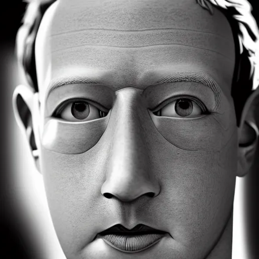 Image similar to Mark Zuckerberg is a lizard person, lizard skin, scaled skin, dead eyes, hollow expression, pale skin, portrait, high resolution photograph, 4k