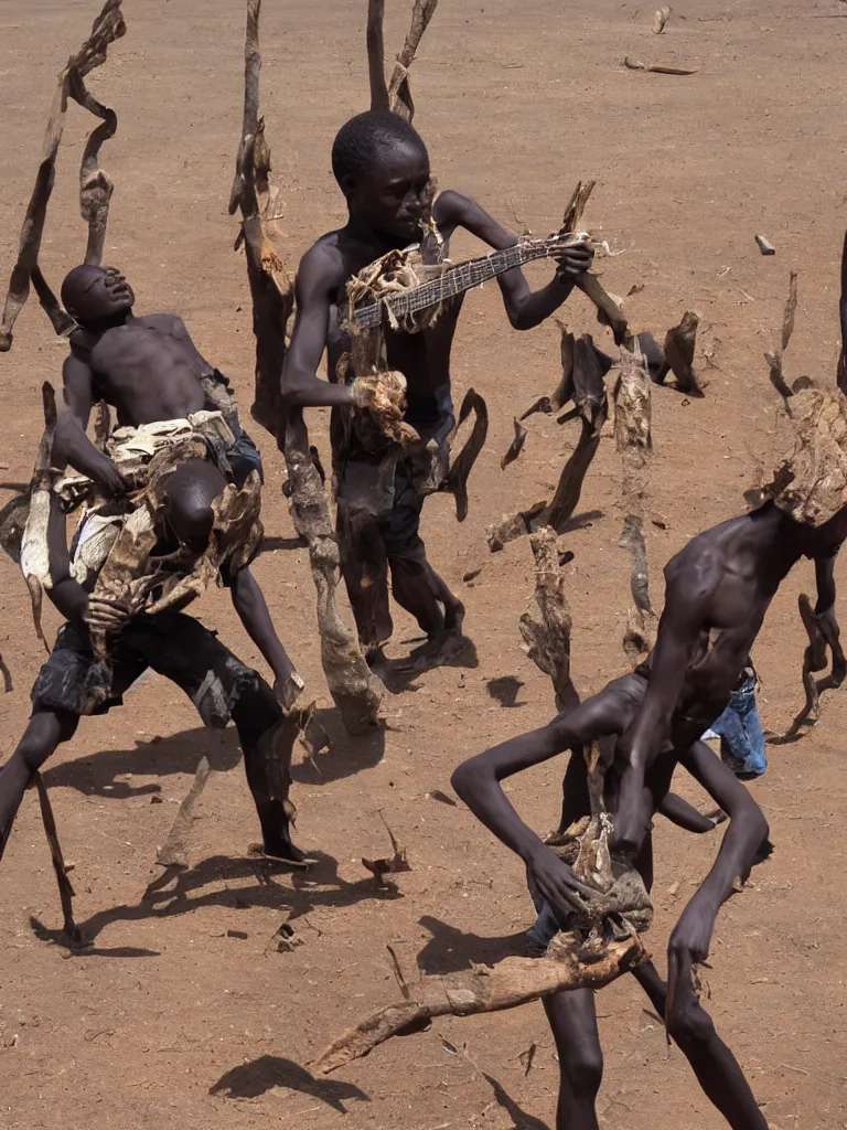 Prompt: african metallica