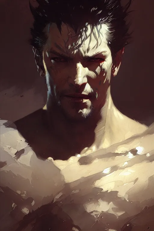 Image similar to moonmoon _ ow portrait dnd, painting by gaston bussiere, craig mullins, greg rutkowski, yoji shinkawa