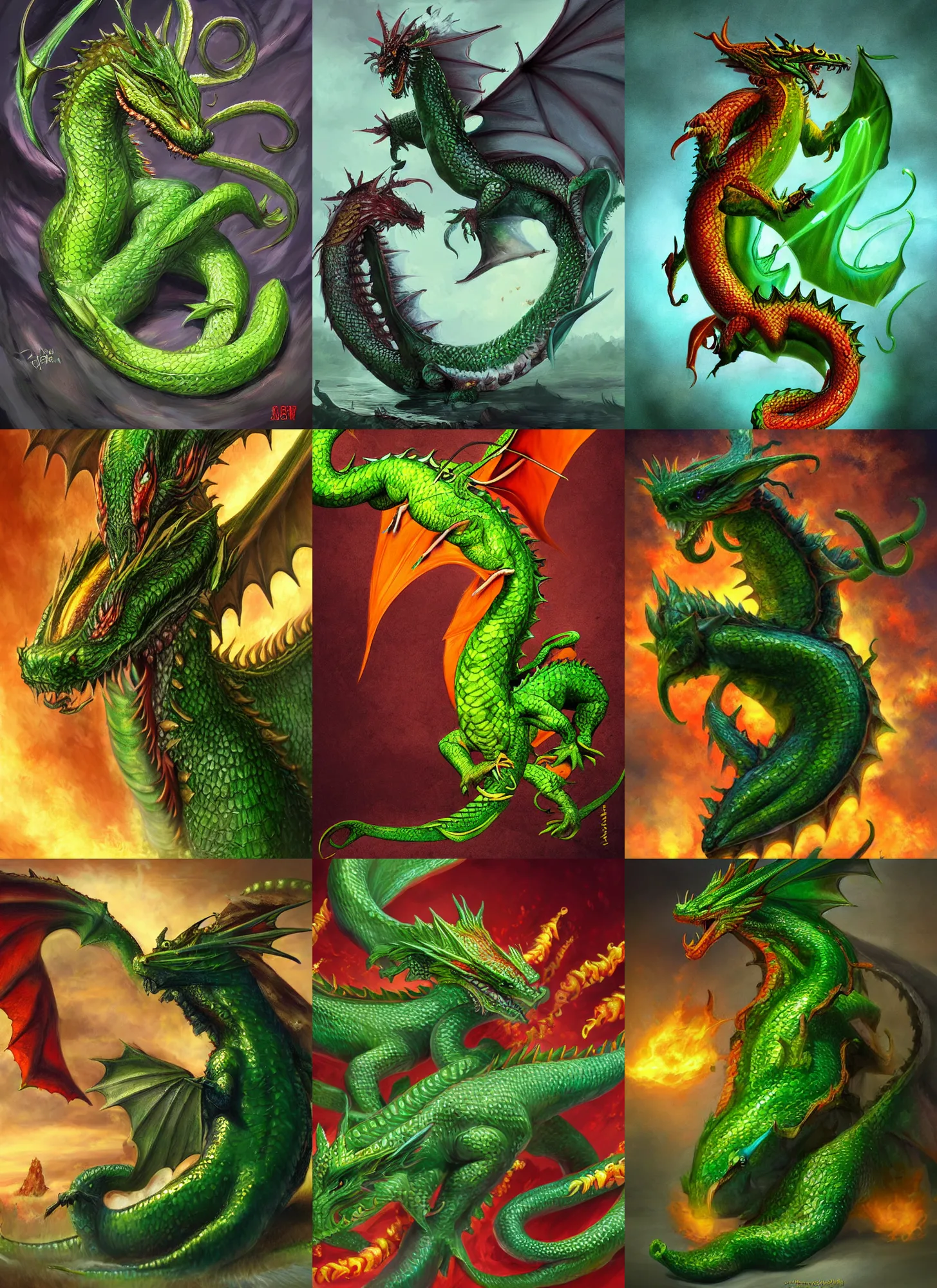 Prompt: jalapeno dragon, fantasy art, d & d, pepper dragon, bossfight, digital art, masterpiece