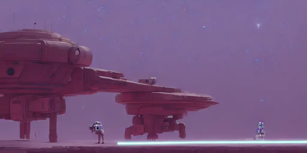 Prompt: Star Wars by Goro Fujita and Simon Stalenhag , 8k, trending on artstation, hyper detailed, cinematic