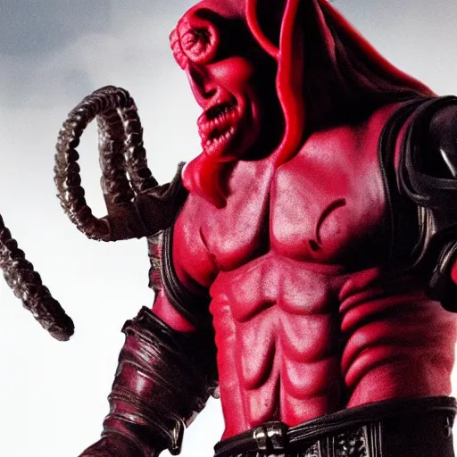 Image similar to twizzlers!!!! hellboy, movie still