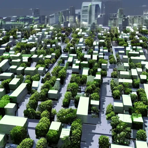 Image similar to Green, sustainable, city blocks