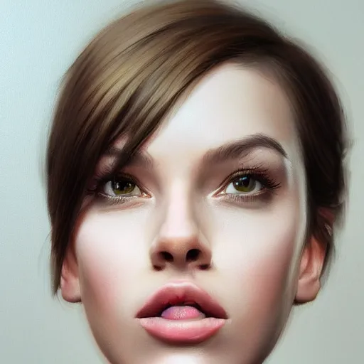 Image similar to portrait of andrew tate as a beautiful young woman, cute, trending on artstation, realism, realistic, photorealism,, f 3. 5, behance hd, beautiful, soft