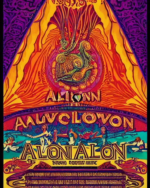 Prompt: avalon ballroom poster art