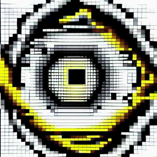 Prompt: a detailed picture of an eye, pixel art, 8 bit