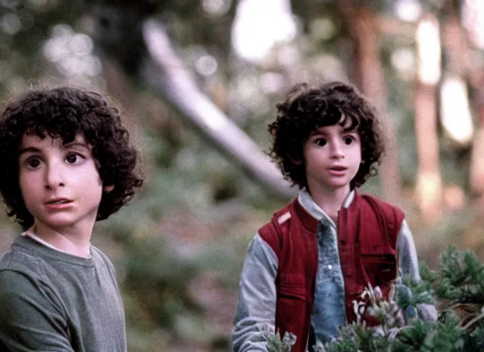 Image similar to film still of Finn Wolfhard as Elliot in ET 1982